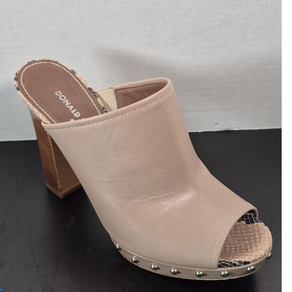 Donald Pilner Leather Mules - Size 8M - Picture 5 of 8